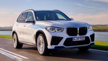 BMW iX5 Hydrogen driving